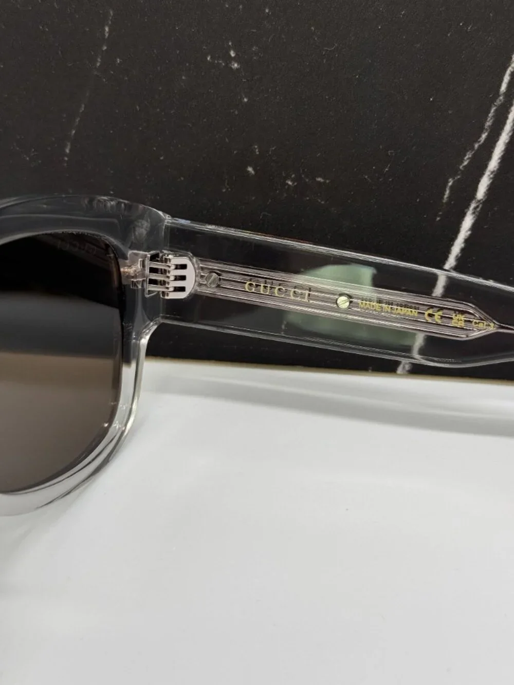 NEW GUCCI GG1517S 006 CLEAR BROWN MEN SUNGLASSES GUCCI